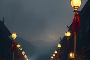 《白露为霜》剧集封面,庭院石阶上凝结的白霜
