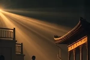 《深海回声》剧集封面,深潜器灯光扫过海沟